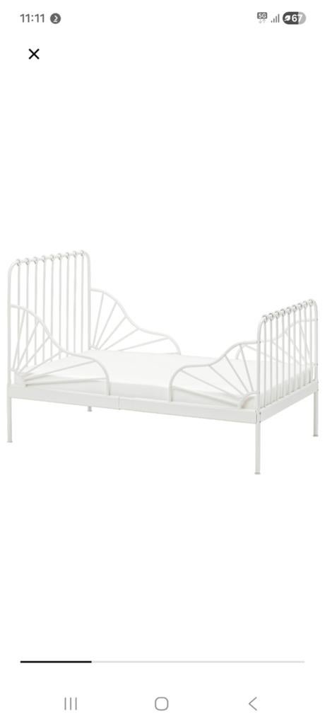 Ikea Kind Bed, Eenpersoons, Wit, Ophalen of Verzenden, Zo goed als nieuw