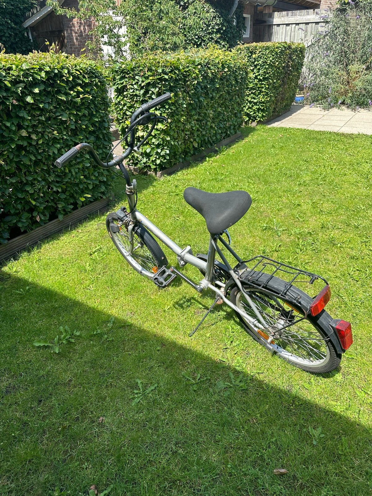 Gebruikte fiets met bagagedrager, Fietsen en Brommers, Fietsen | Heren | Herenfietsen, Gebruikt, Velgrem, 53 tot 57 cm, Ophalen