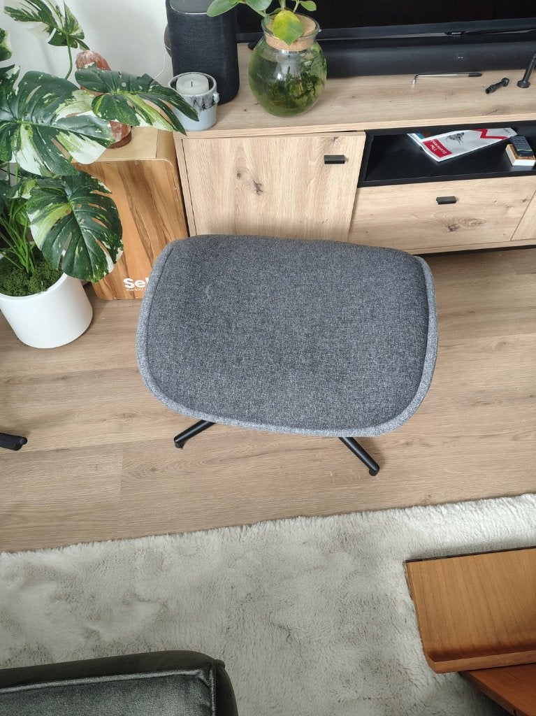 fauteuil stoel met voetenbank, Huis en Inrichting, Fauteuils, Ophalen, Gebruikt, 100 tot 125 cm, 75 tot 100 cm