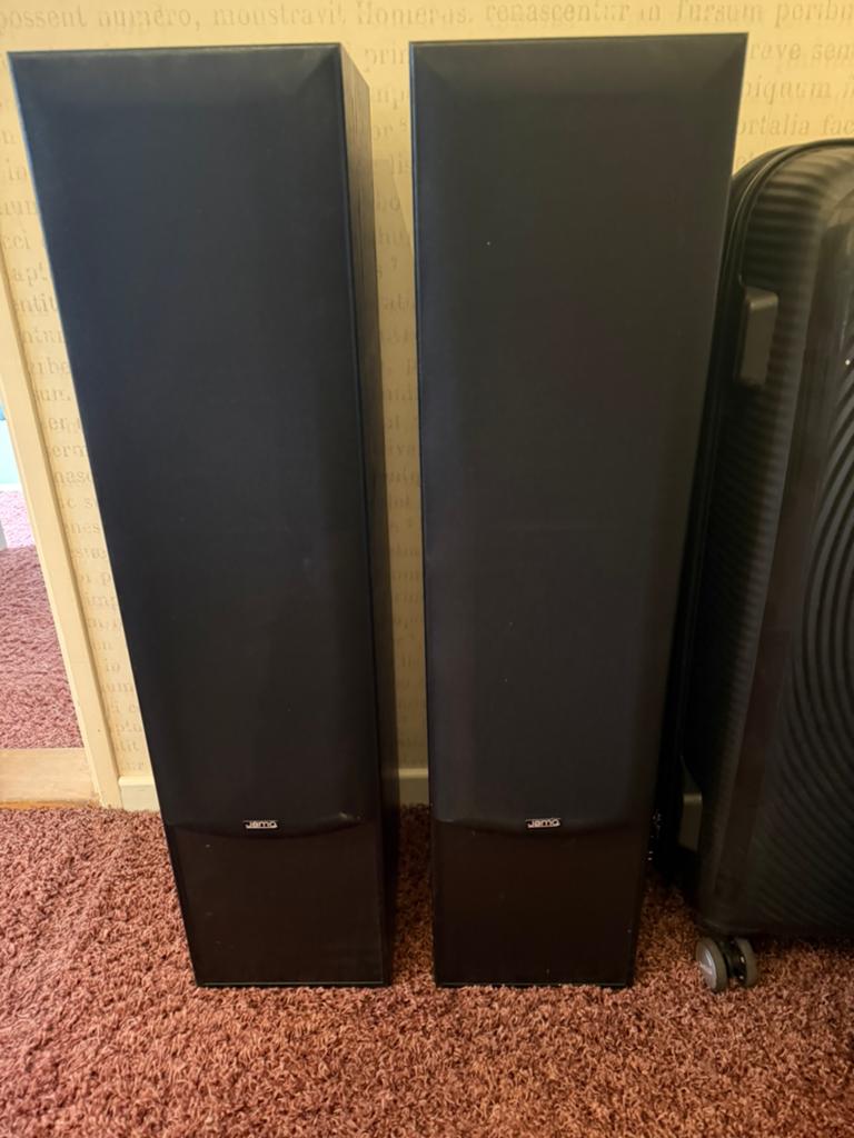 Jamo boxen 2 stuks, Audio, Tv en Foto, Luidsprekers, Ophalen, Zo goed als nieuw, 60 tot 120 watt, Front, Rear of Stereo speakers
