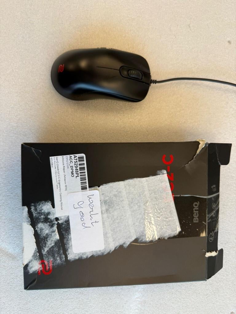ZOWIE EC2-C Mouse for Esports, Computers en Software, Muizen, Rechtshandig, Muis, Gebruikt, Info@opruimdeals.nl
