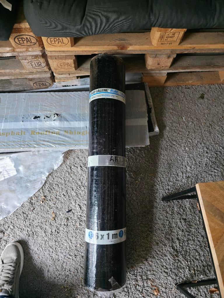 Dakleer, Ophalen, Overige materialen, Zwart, Nieuw