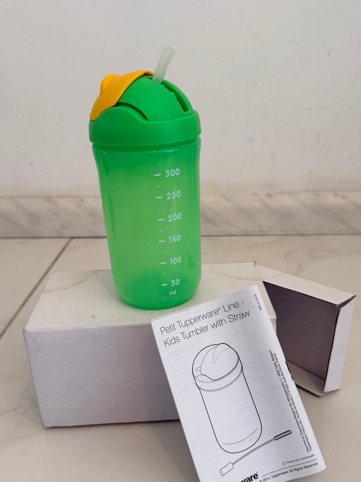 Tupperware Kids Tumbler met rietje - 350ml, Ophalen of Verzenden, Nieuw, Overige typen