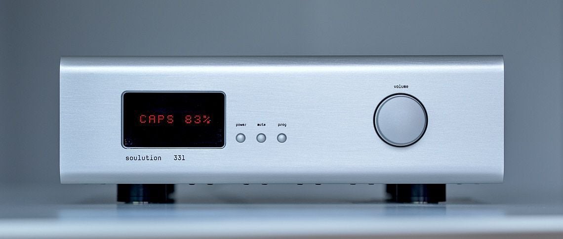 Soulution versterker 331, Ophalen of Verzenden, Zo goed als nieuw, 120 watt of meer, Overige merken