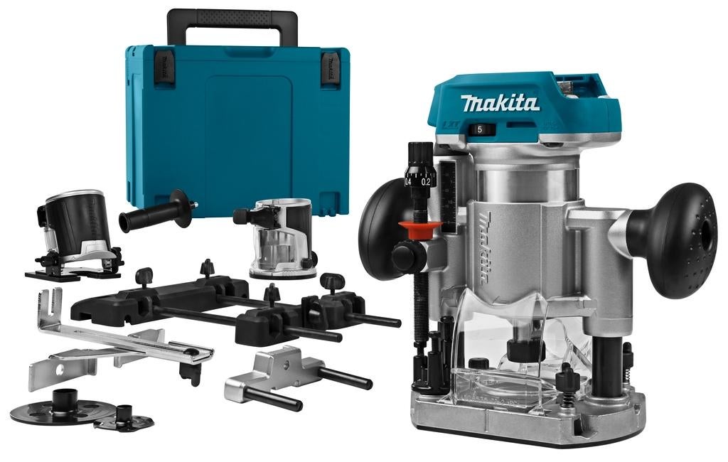 Makita 18V Boven en Kantenfrees DRT50ZJX9, Ophalen of Verzenden, Zo goed als nieuw, Elektrisch, Makita