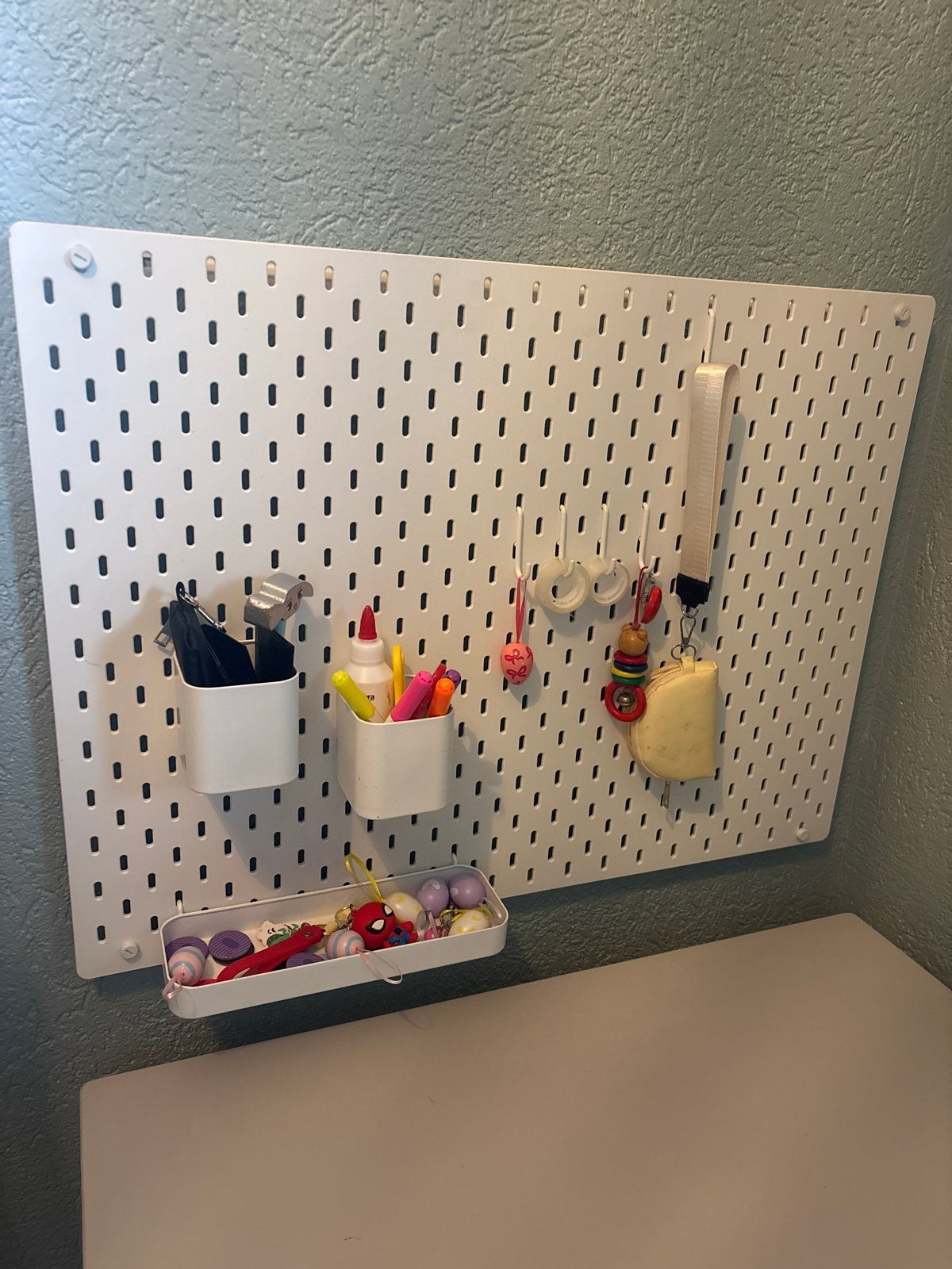 IKEA Skadis Pegboard - Wit Opbergsysteem, Ophalen, Hout, Zo goed als nieuw, Modern
