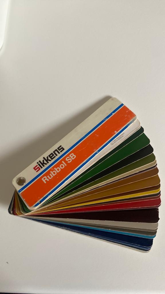 Sikkens Rubbol SB Kleurenwaaier - Vintage Verfkleuren, Minder dan 5 liter, Ophalen of Verzenden, Gebruikt, Lak