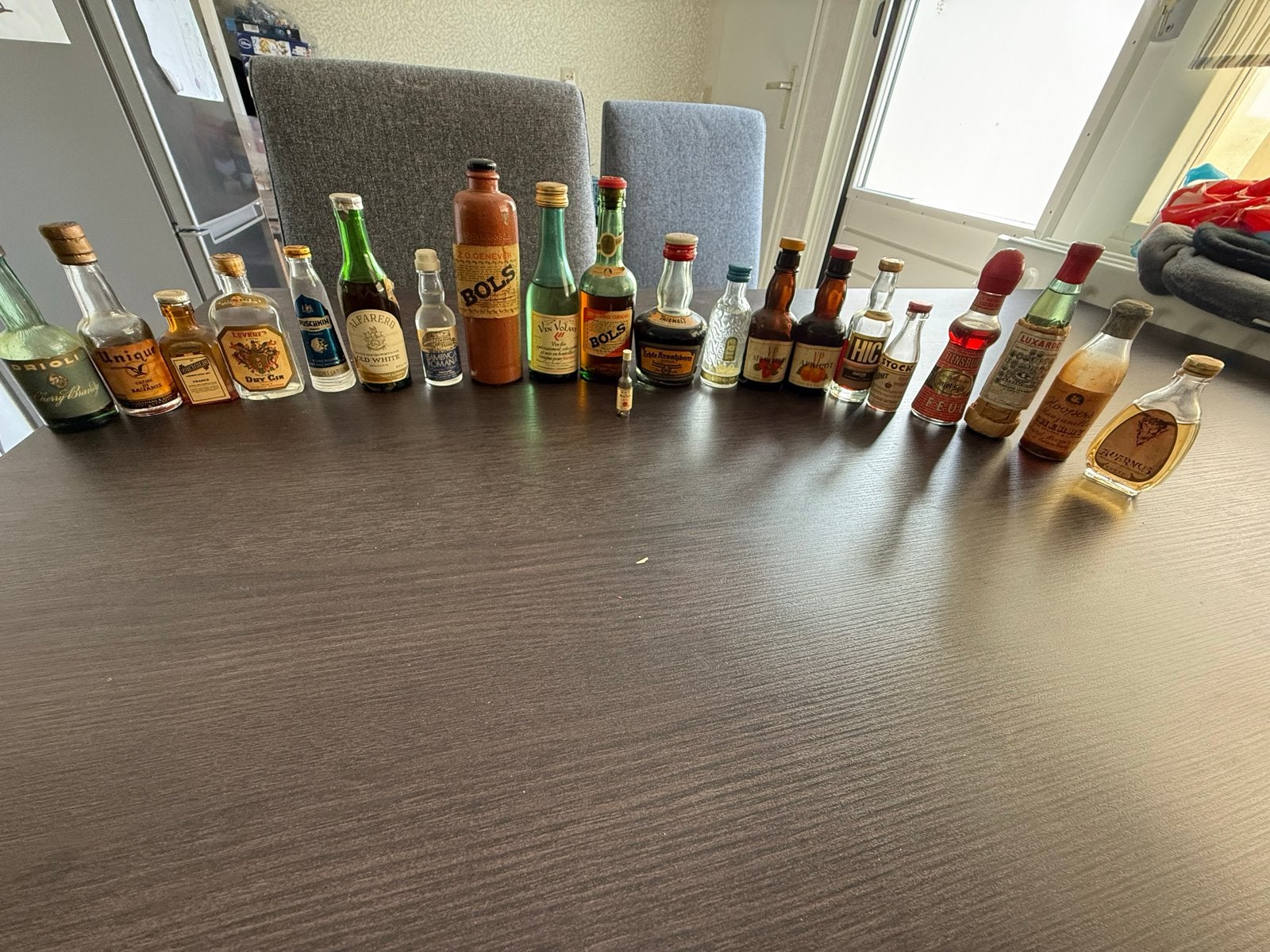 Grote collectie miniatuur wiskey en drank - diverse merken, Ophalen, Gebruikt