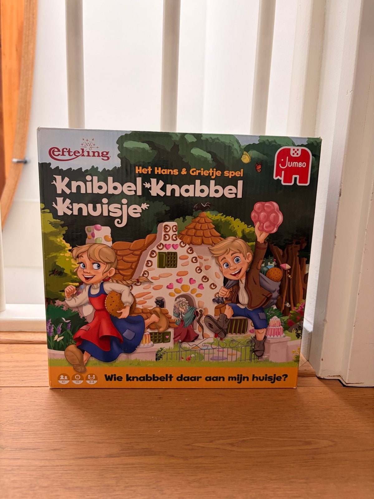 Knibbel Knabbel Knuisje bordspel, Drie of vier spelers, Ophalen of Verzenden, Zo goed als nieuw