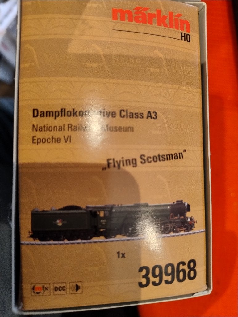 Märklin 39968 – Flying Scotsman Class A3, Ophalen, Wisselstroom, Locomotief, Nieuw