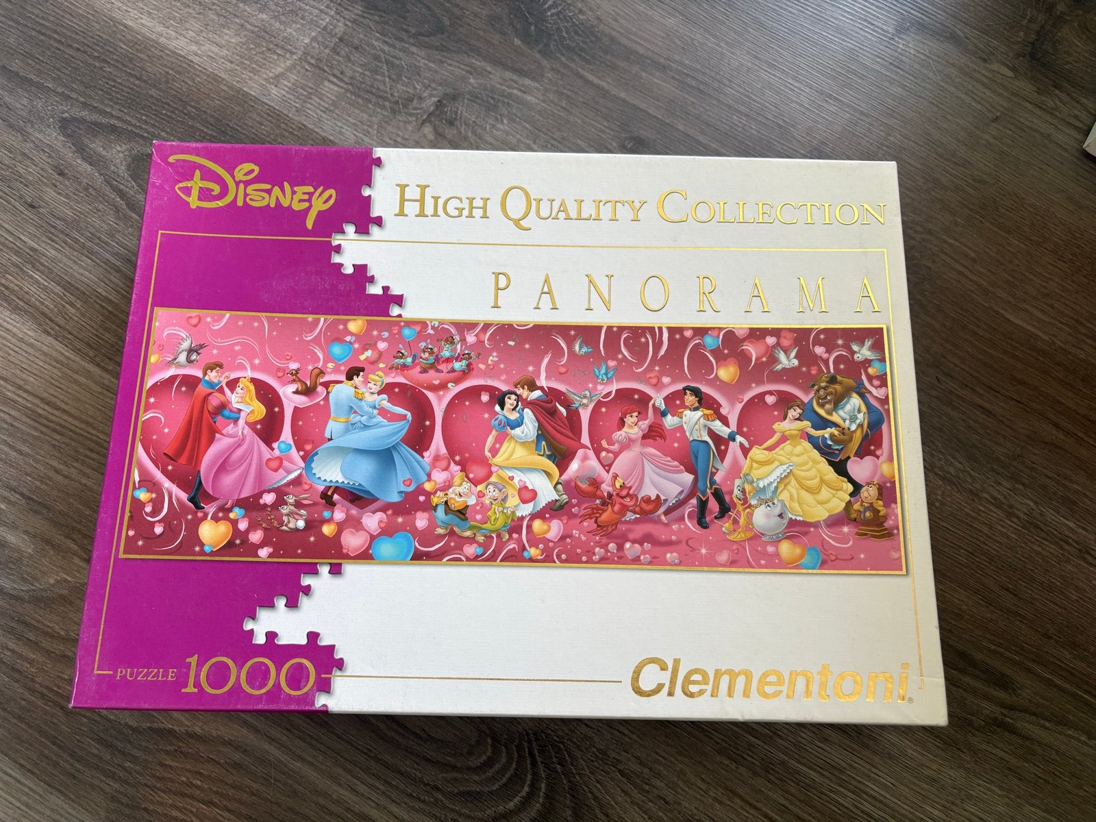 Disney Panorama Clementoni puzzel 1000 stukjes, Ophalen of Verzenden, 500 t/m 1500 stukjes, Zo goed als nieuw, Legpuzzel