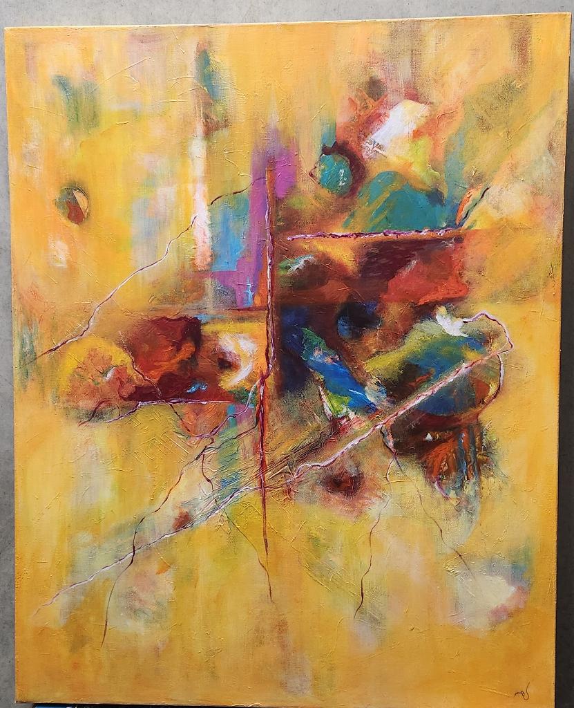 schilderij, Antiek en Kunst, Kunst | Schilderijen | Modern, Ophalen