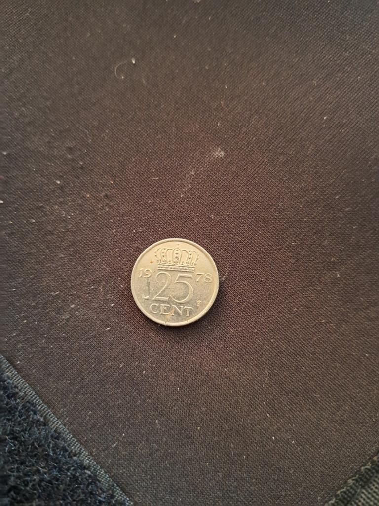 JuLIANA kwartje uit 1948, Ophalen of Verzenden, Koningin Juliana, 25 cent