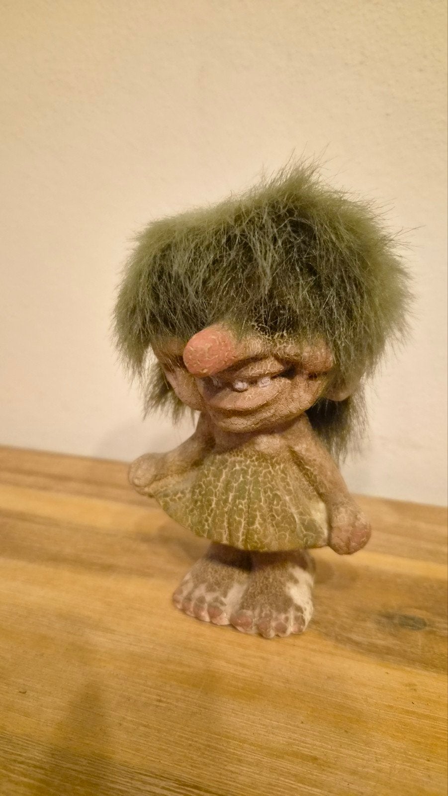 Originele vintage NyForm trol uit Noorwegen – 16 cm, Ophalen of Verzenden, Gebruikt