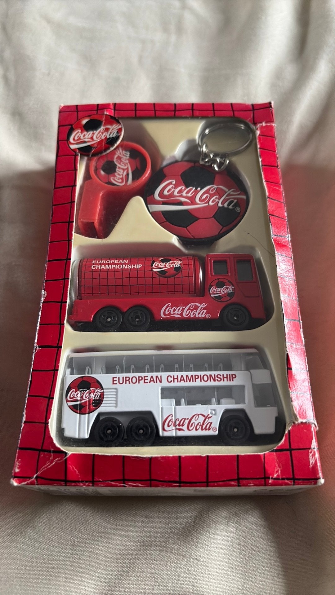 Vintage Coca-Cola European Championship Champion Set, Verzamelen, Ophalen of Verzenden, Nieuw