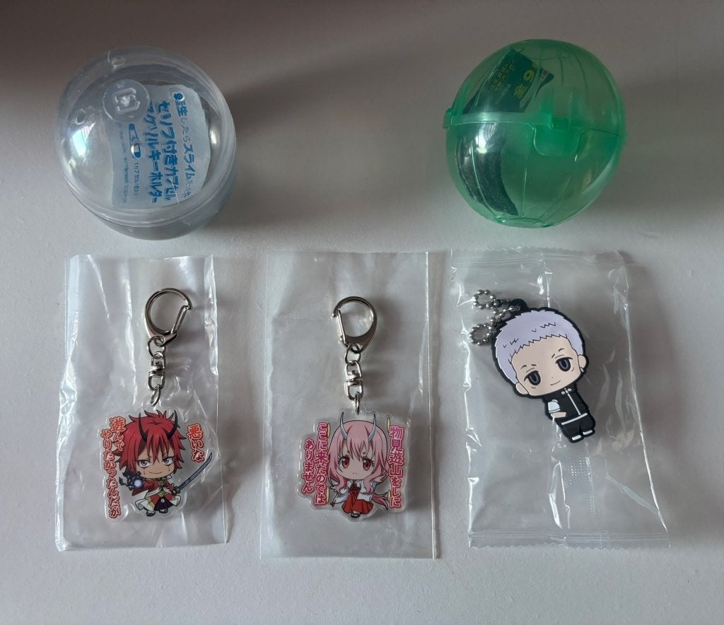 Tokyo Revengers & TenSura Anime Gashapon Keychains (3x), Ophalen of Verzenden, Nieuw