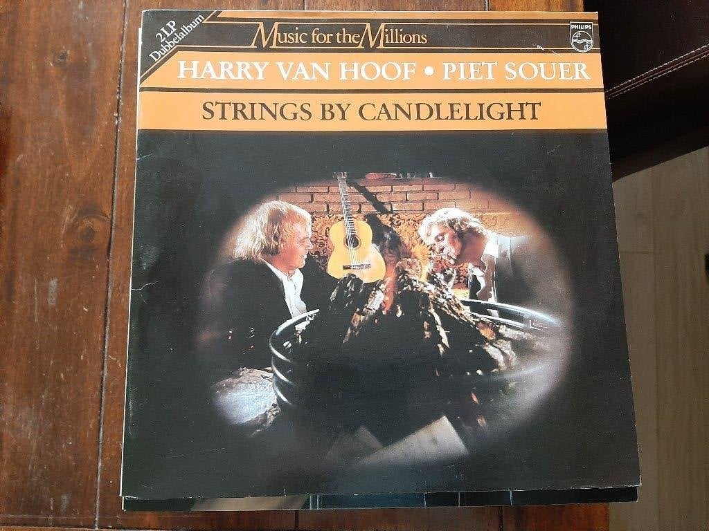 DLP Piet Souer + Harry van Hoof / Strings by candlelight, Inclusief binnenhoes, Gebruikt, Ophalen of Verzenden, 1970 - 1979