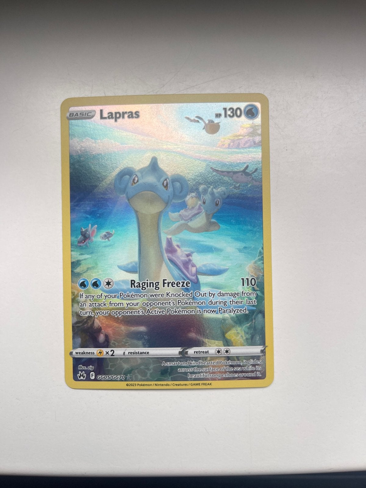 Lapras Crown Zenith GG05/GG70, Verzenden, Zo goed als nieuw, Losse kaart, Foil