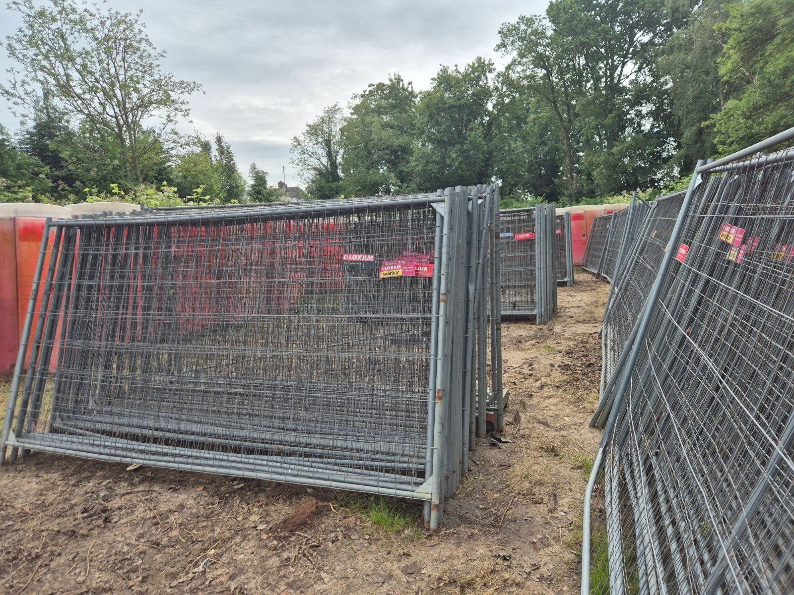 Bouwhekken HERAS Lichte gebruiksschade met voet, Tuin en Terras, Ophalen, Gebruikt, IJzer, Tuinhek