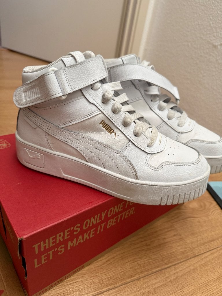 PUMA Carina Street Mid Dames Sneakers Maat 40, Puma, Wit, Ophalen of Verzenden, Sneakers of Gympen