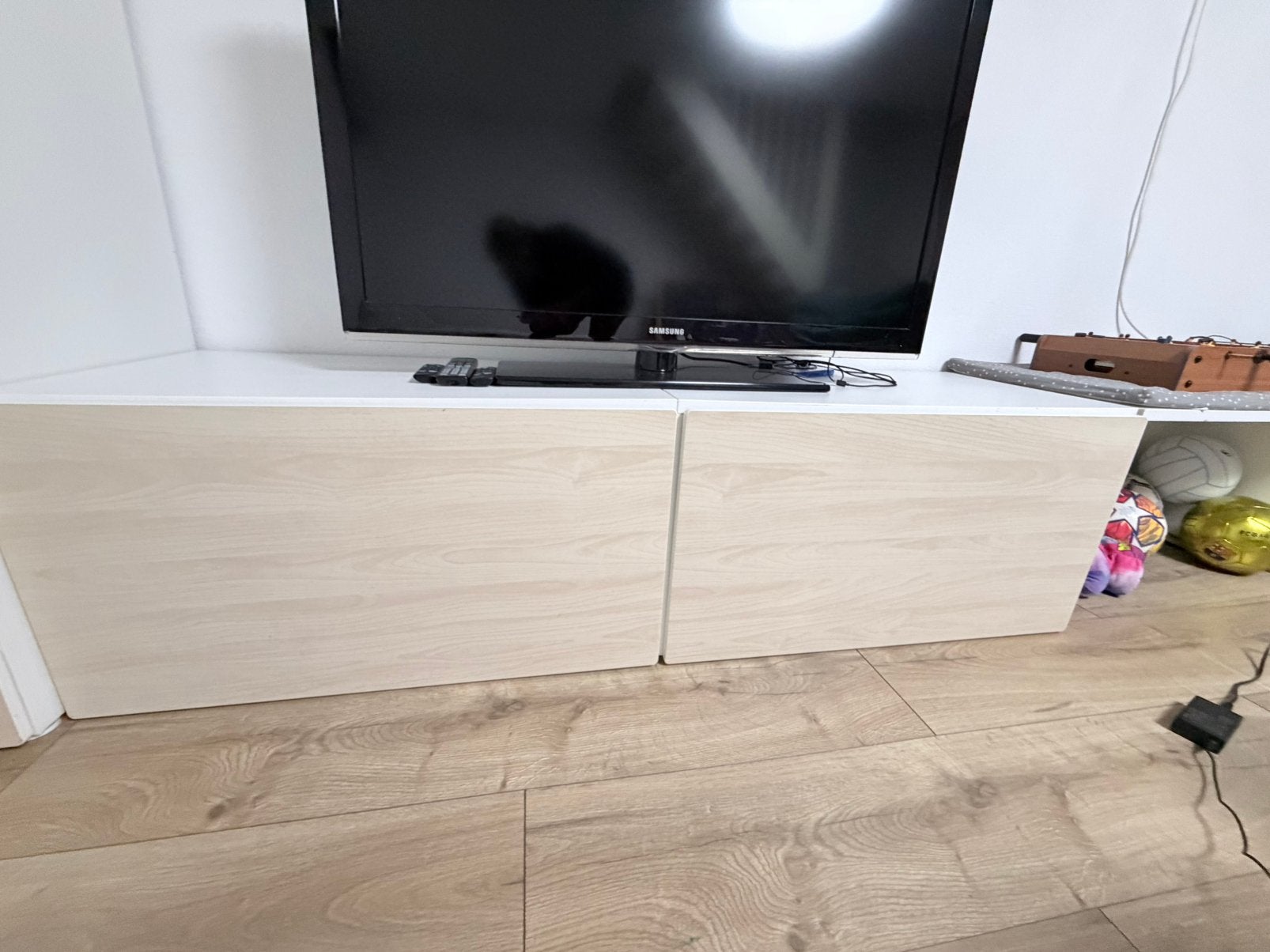 IKEA storage drawers + bench with cushion, Ophalen, Zo goed als nieuw, Wit, Opbergmeubel
