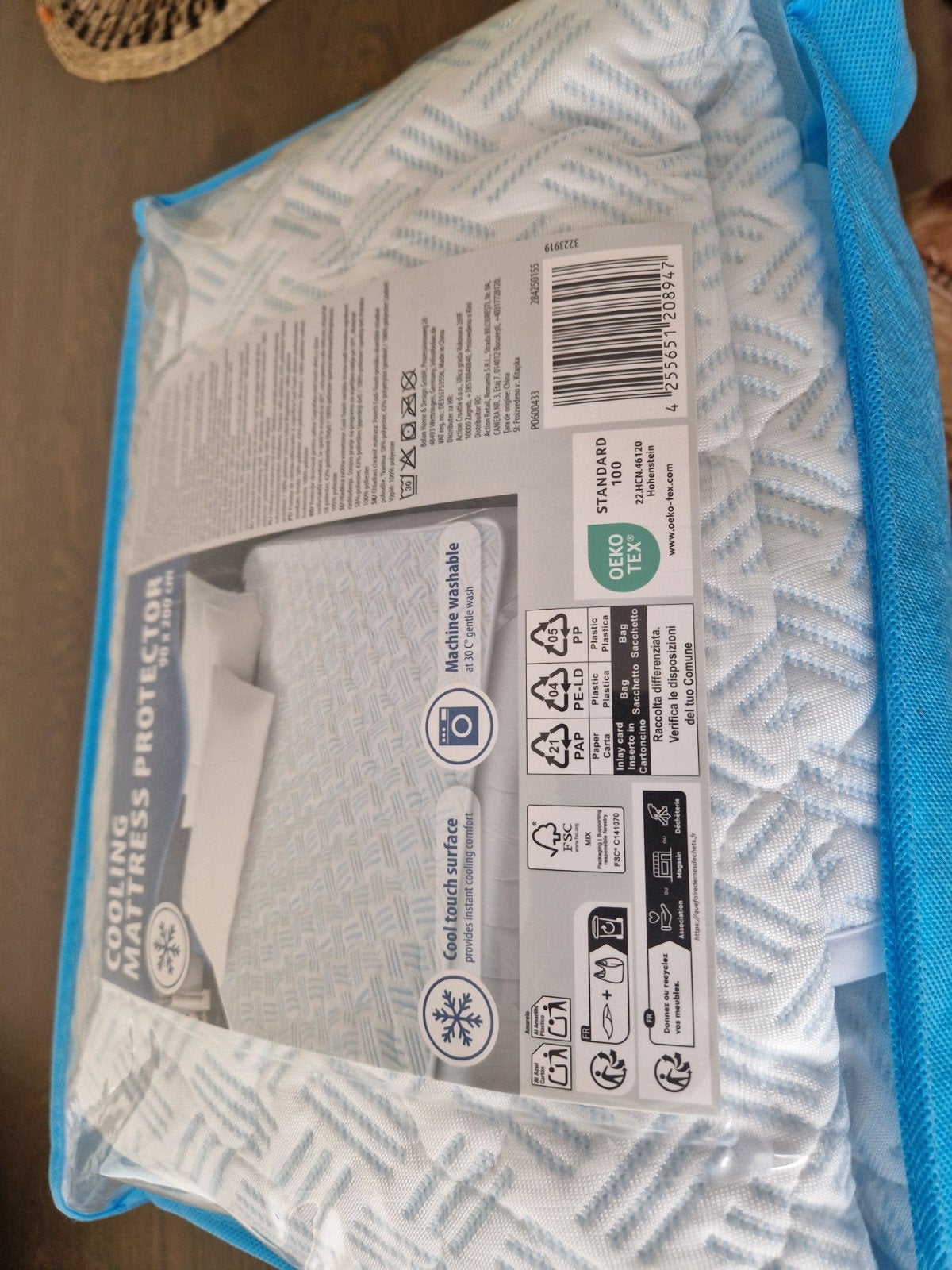 verkoelende matras beschermer 90x200, Verzenden, Nieuw, Eenpersoons, Wit