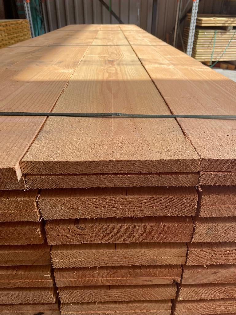 Douglas kantplank breed 22 x 250 x 4000 mm, Ophalen, Nieuw, 250 cm of meer, Planken