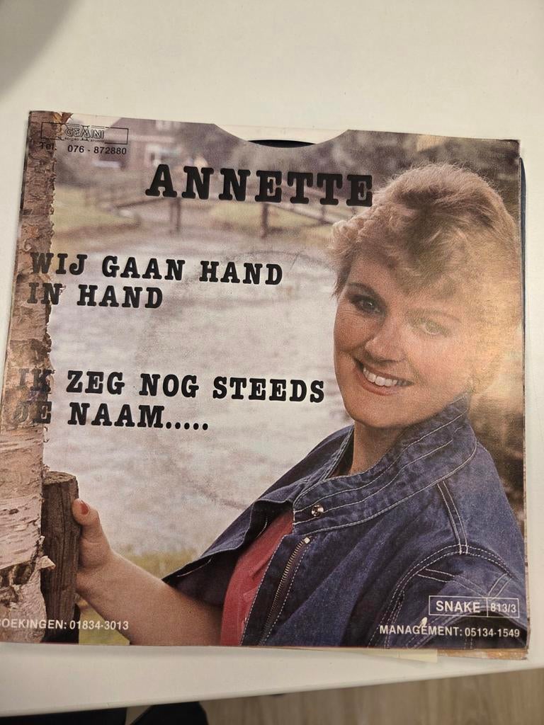 Annette Wij gaan hand in hand 7 inch singel, Ophalen of Verzenden, Zo goed als nieuw, Nederlandstalig