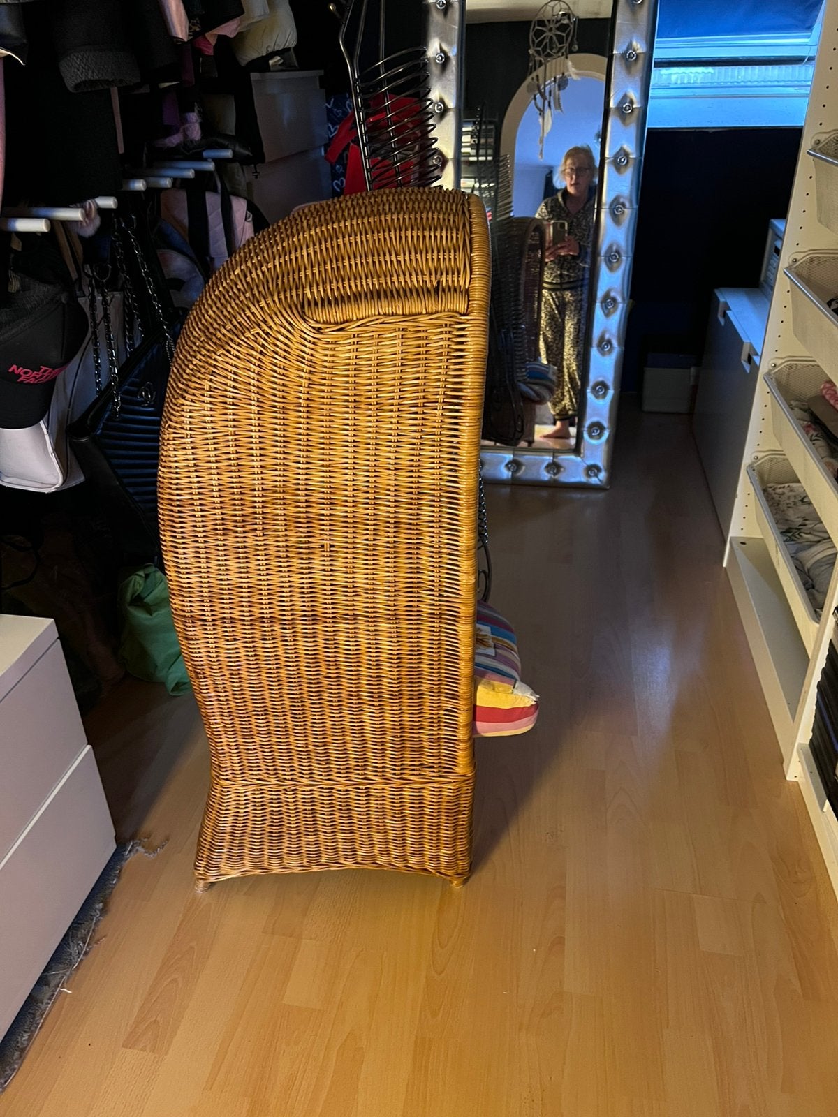 Vintage rotan kinderstoel / strandstoel, Ophalen