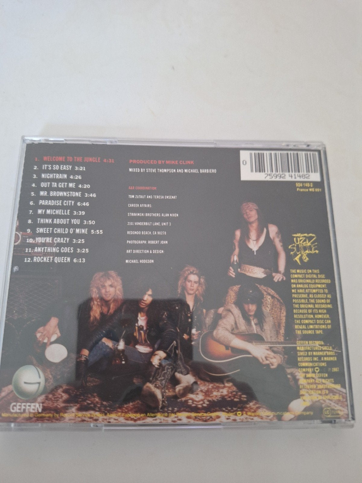 Guns N' Roses - Appetite for Destruction CD, Ophalen of Verzenden, Gebruikt, Hard Rock, Album