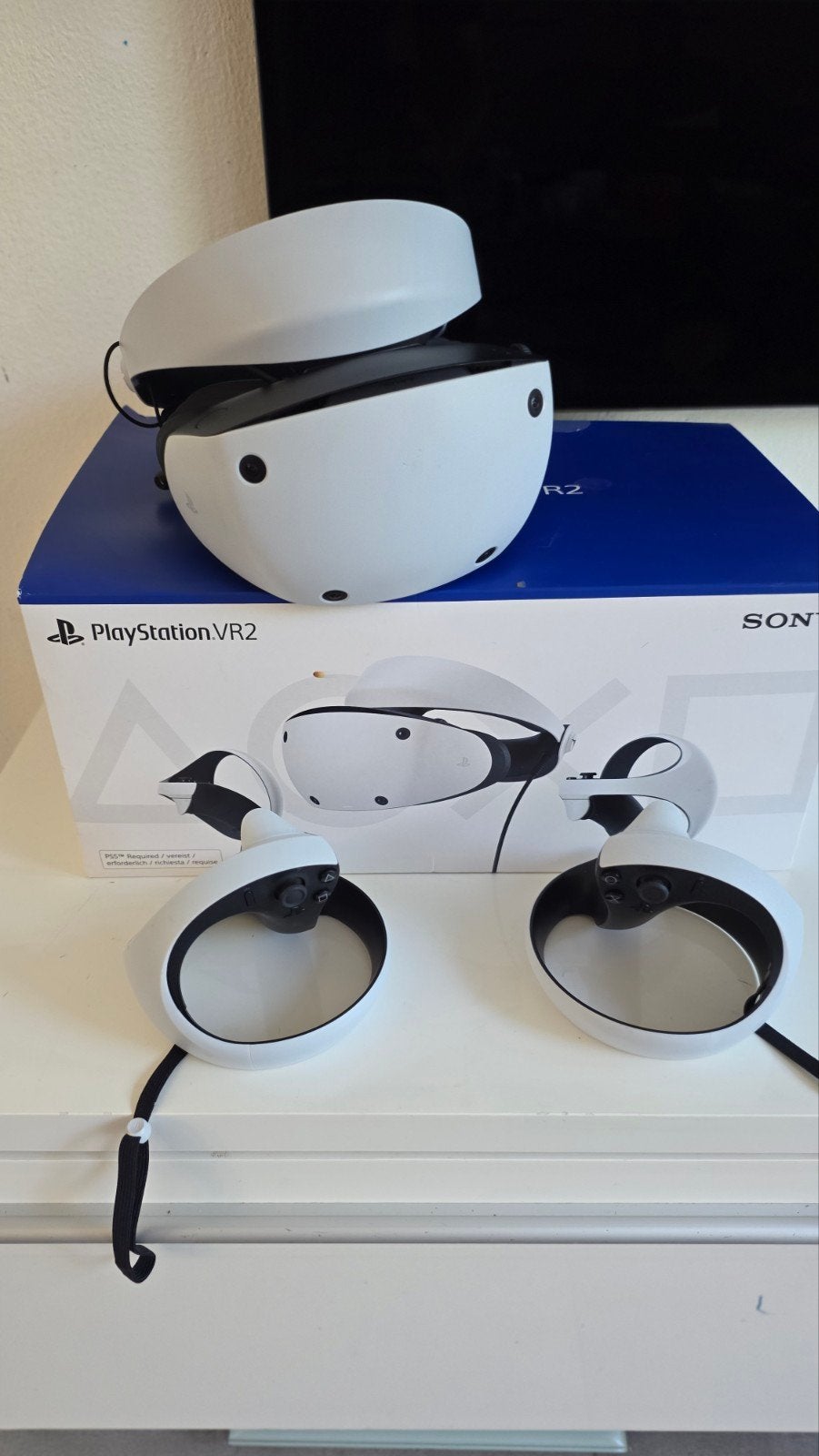 PlayStation VR2 (PS VR2) + Sense ControllersPlayStat, Spelcomputers en Games, Virtual Reality, Ophalen of Verzenden, Zo goed als nieuw