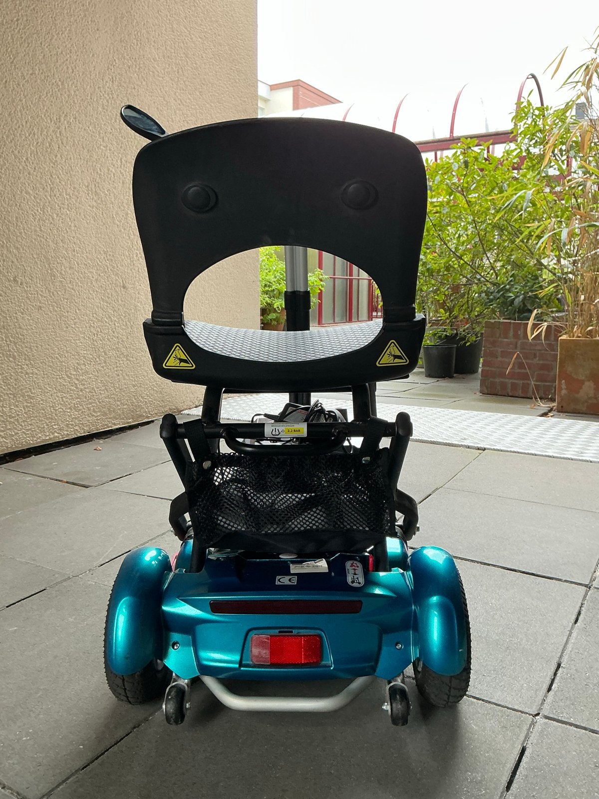 Mango Bobby Deluxe 4 wielen opvouwbare scootmobiel., Ophalen, Zo goed als nieuw, Mango, 10 km/u of minder
