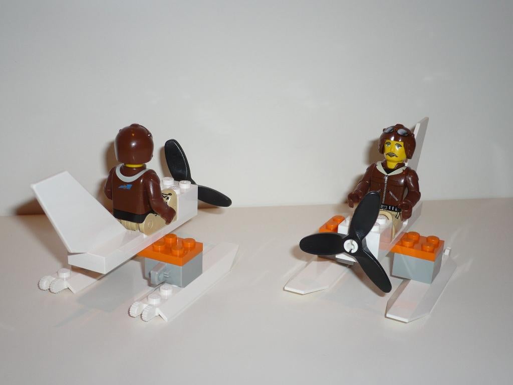 Lego Jack Stone 4614 ultralight vliegtuig excl. instructie, Gebruikt, Overige thema's, Lego, Ophalen of Verzenden