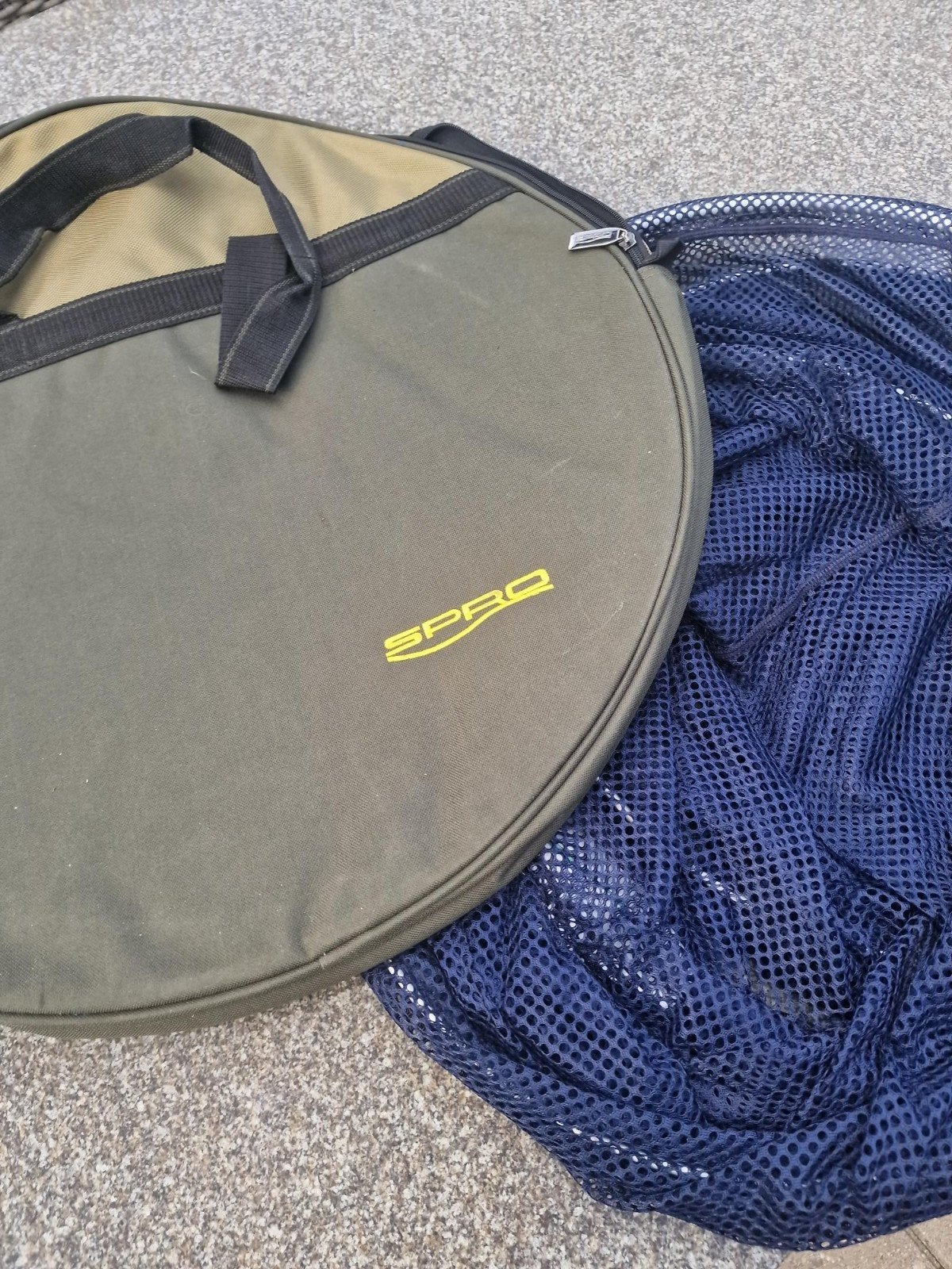 SPRO leefnettas met leefnet rond 58 cm, Ophalen of Verzenden, Gebruikt, Net of Fuik