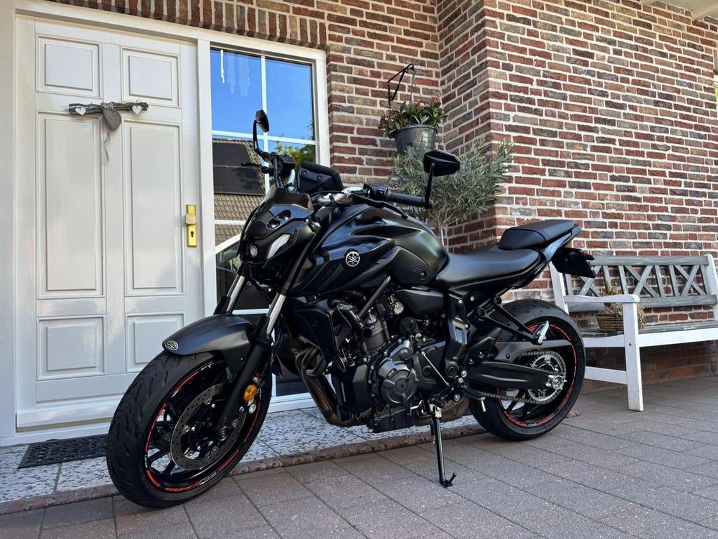 YAMAHA MT 07 ABS tech black mt-07 MT-07 54kw 2023 yamaha, 2 cilinders, Motorrijbewijs A, Bedrijf, Onbekend