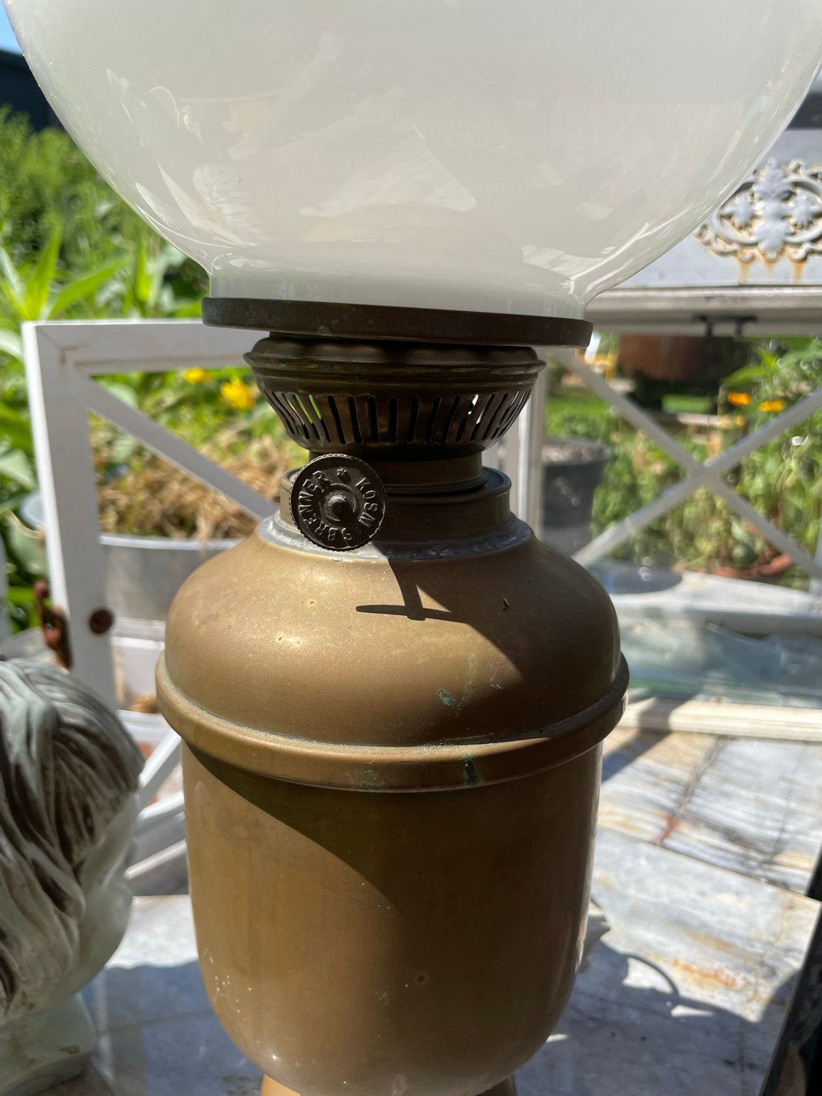 Antieke Messing Olielamp - Matador Salavator Prima, Ophalen of Verzenden