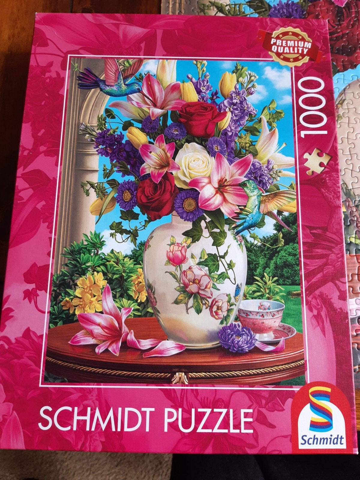 Schmidt puzzel bloemen🌺🌺, Ophalen of Verzenden, 500 t/m 1500 stukjes, Zo goed als nieuw