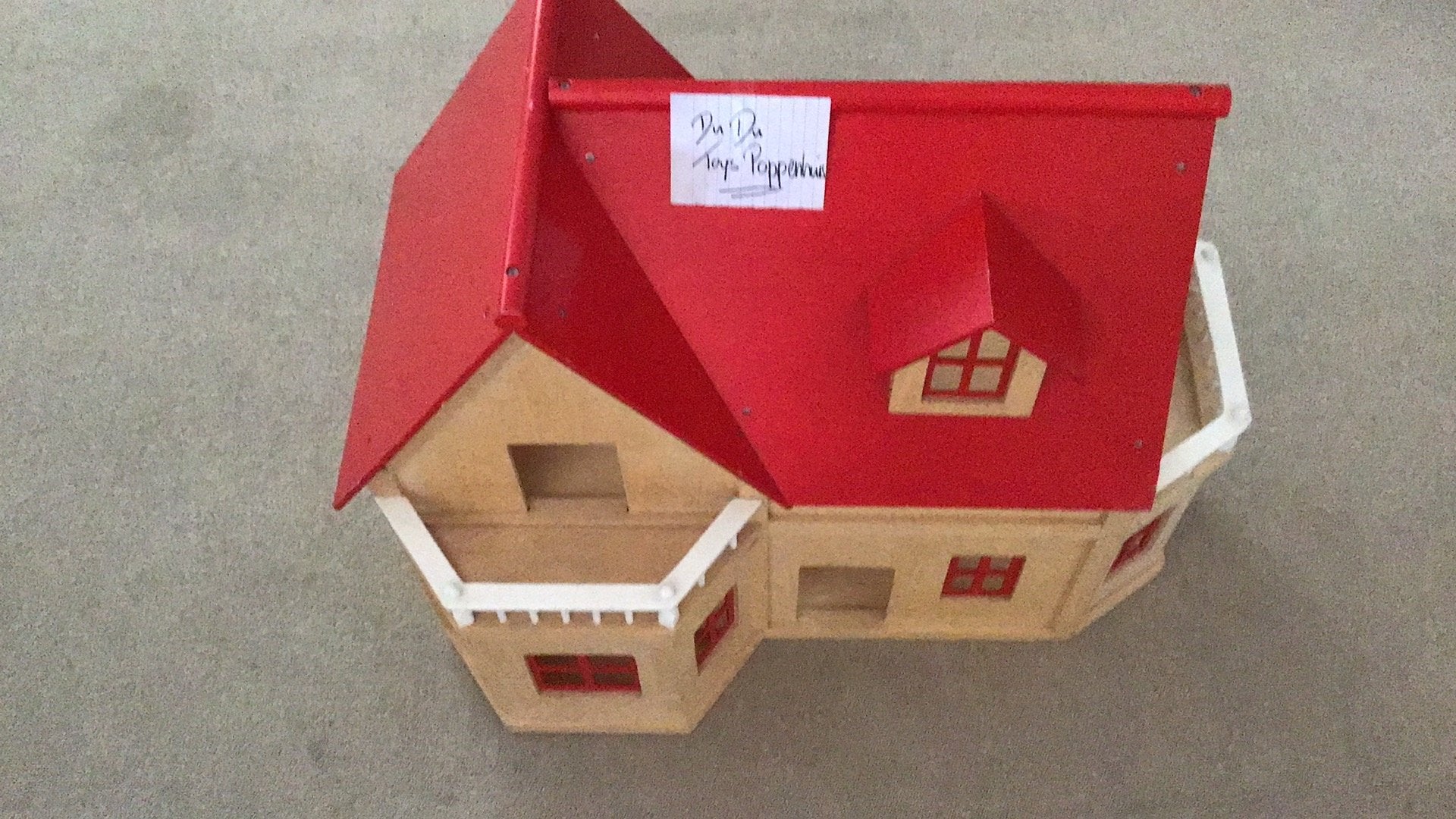 Poppenhuis DuDu Toys, Ophalen, Zo goed als nieuw, Poppenhuis