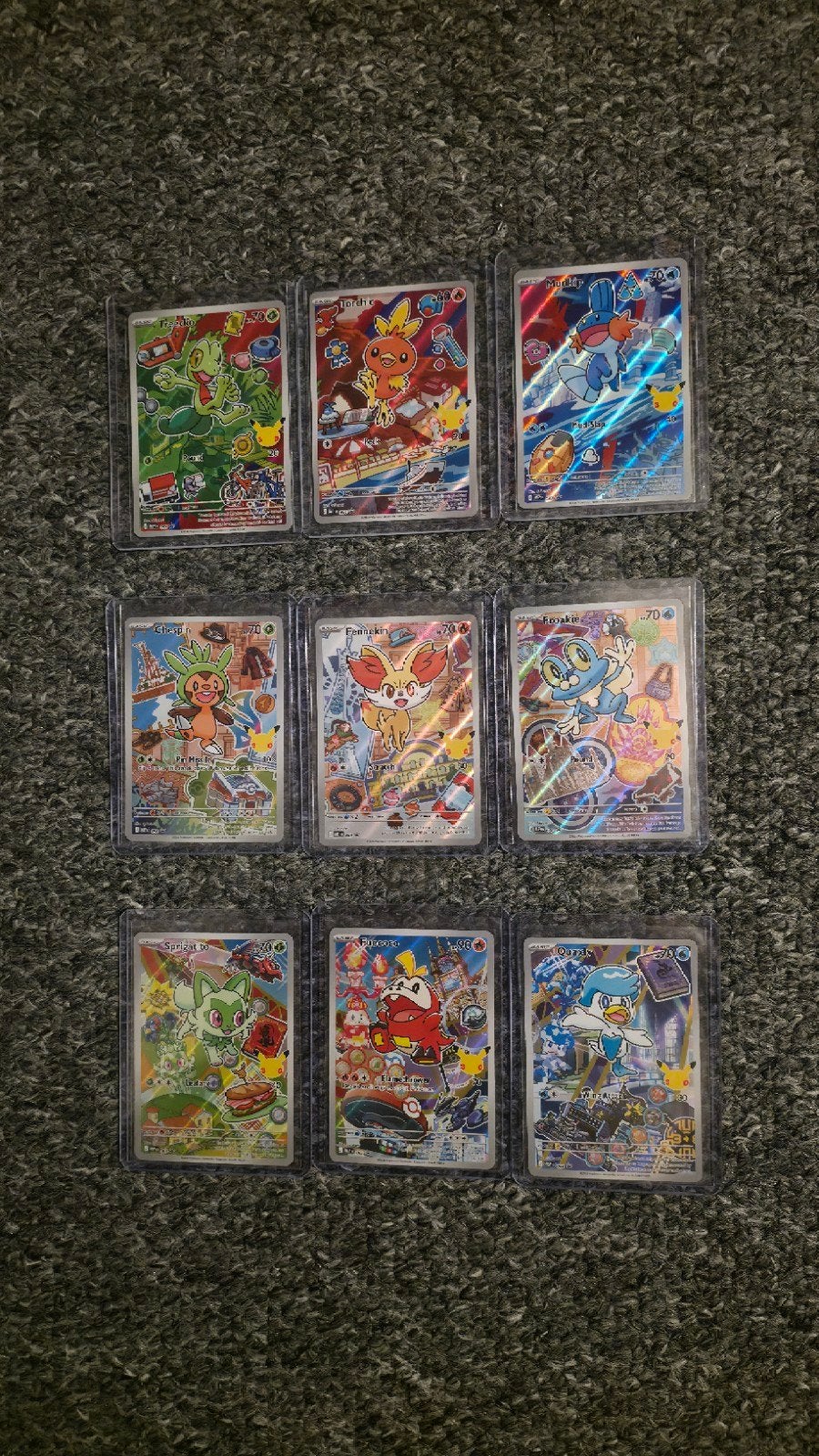Pokémon first partner series 3 complete set 9/9, Ophalen of Verzenden, Zo goed als nieuw, Meerdere kaarten