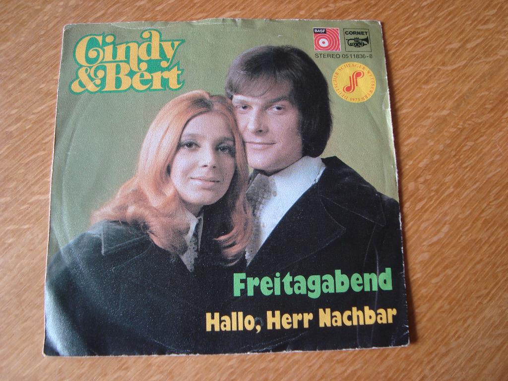 Gindy & Bert - Freitagabend, Ophalen of Verzenden, Zo goed als nieuw, Pop, Single