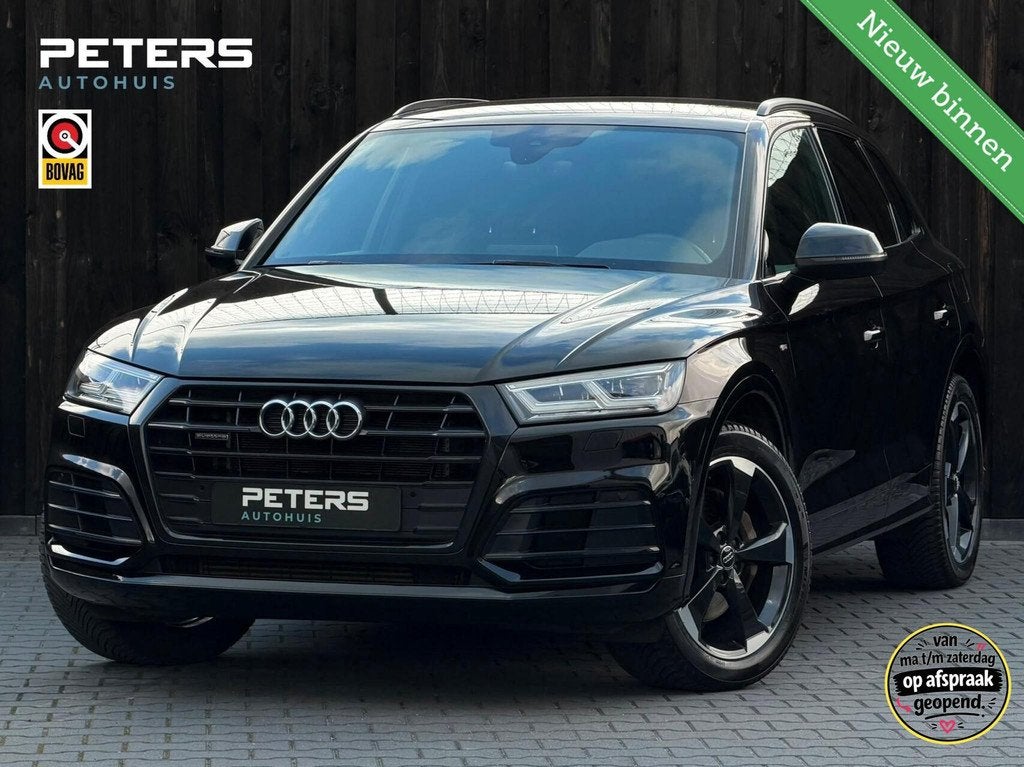 Audi Q5 50 TFSI e quattro S edition| 1e eigenaar| Vol opties, 12 maanden, Euro 6, 4 cilinders, Zwart
