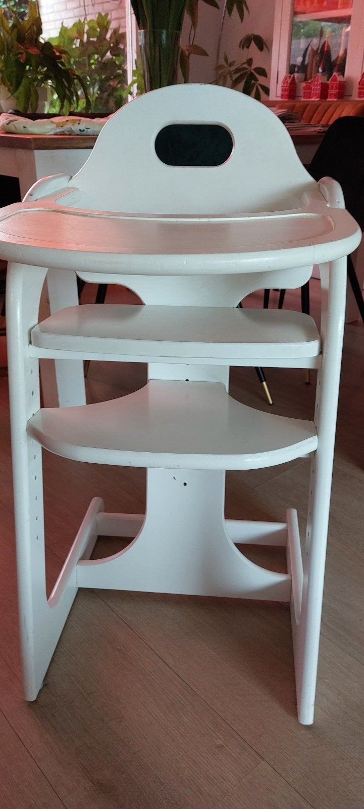 witte houten kinderstoel., Ophalen, Gebruikt, Overige typen