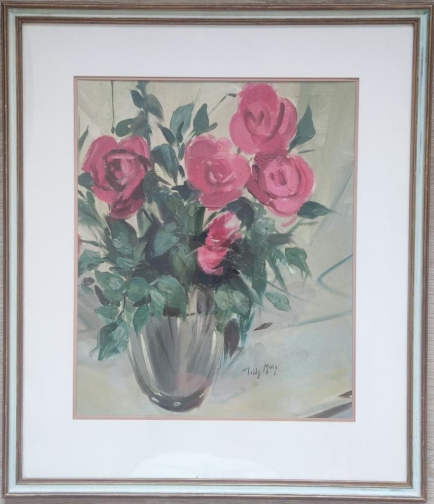 Tilly Moes (1899-1979) - Bloemstilleven, Antiek en Kunst, Ophalen of Verzenden