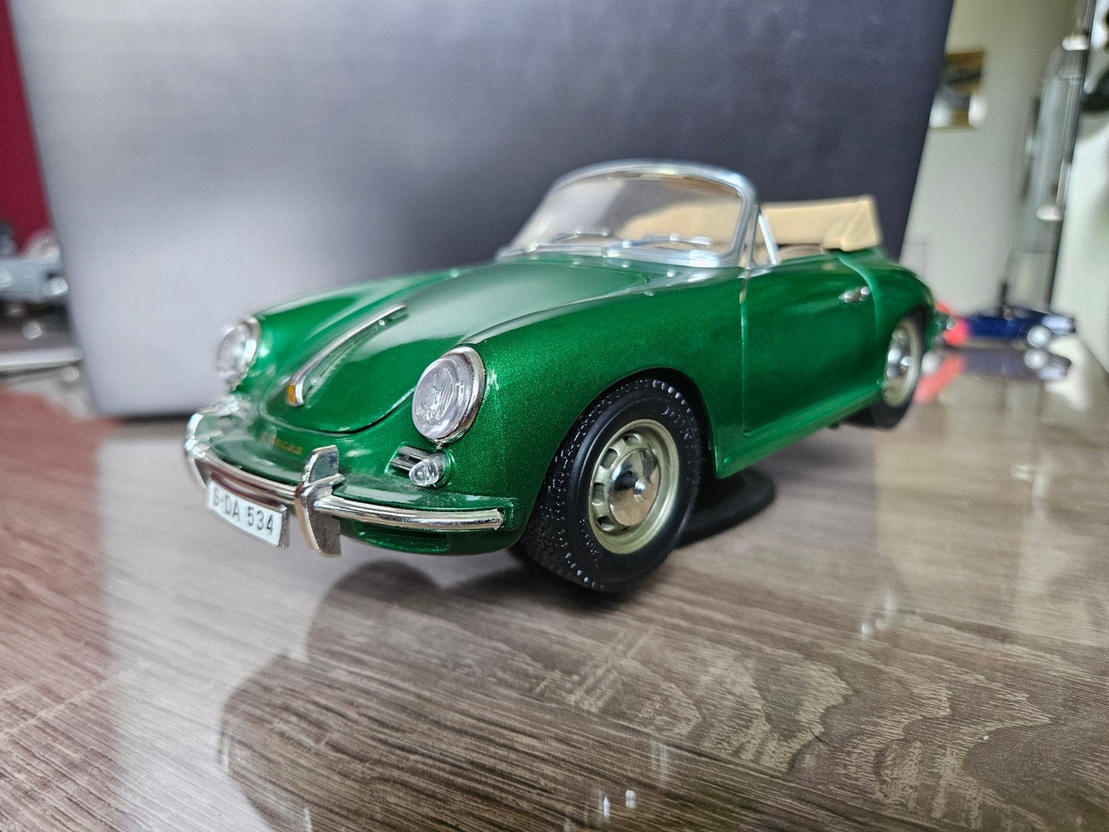 Porsche 356B 1:18, Ophalen of Verzenden, Bburago