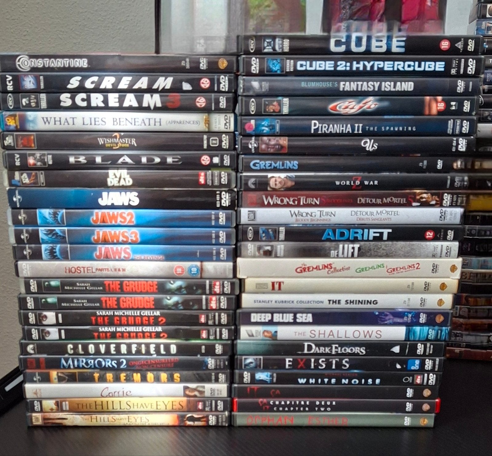Grote collectie horror en thriller DVD's, Vanaf 16 jaar, Ophalen, Gebruikt
