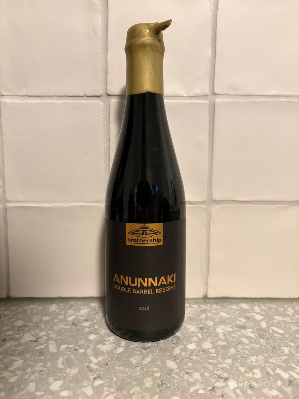 US stout bieren Brothership - Double Barrel Annunaki Reserve, Ophalen of Verzenden, Zo goed als nieuw, Flesje(s), Overige merken