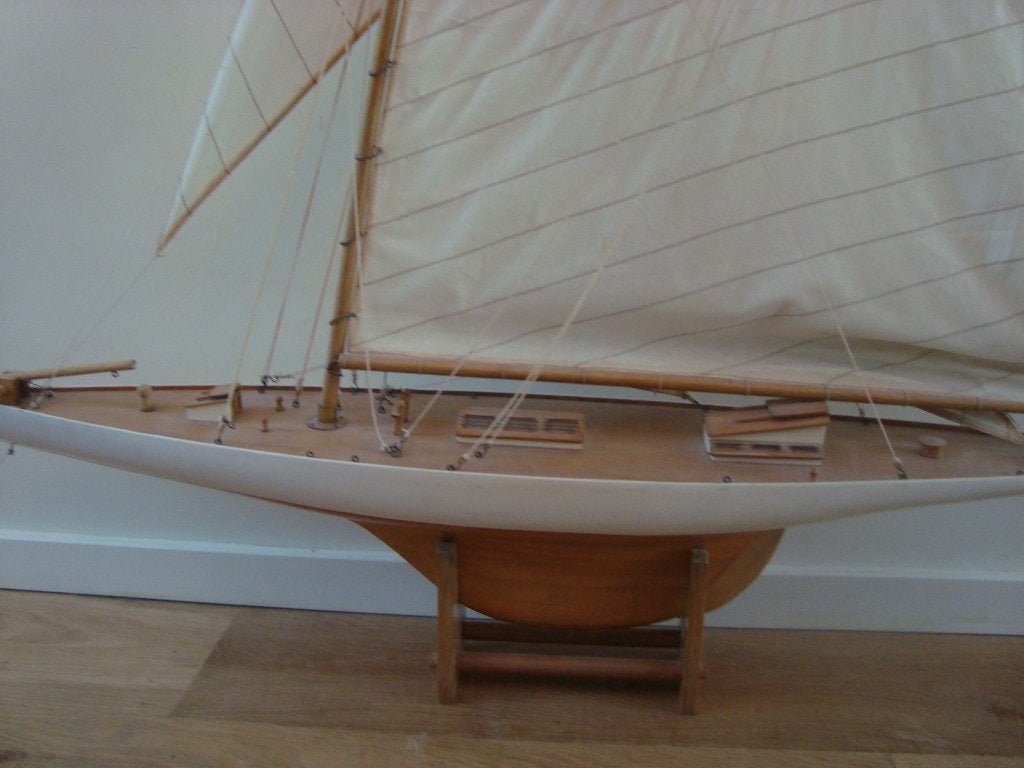 decoratieve zeilboot, Hout, Meerkleurig, Overige stijlen, Ophalen of Verzenden