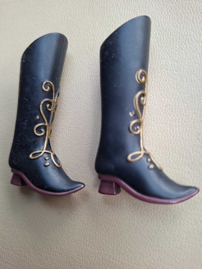 barbie  Anna Disney Frozen laarzen  zwart, Ophalen of Verzenden, Zo goed als nieuw, Accessoires
