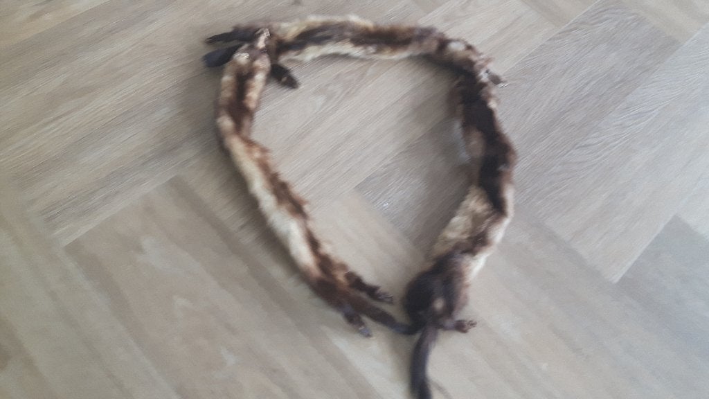 nerts bontsjaal 2 koppen en 2 staarten, Ophalen of Verzenden, Zo goed als nieuw, Sjaal