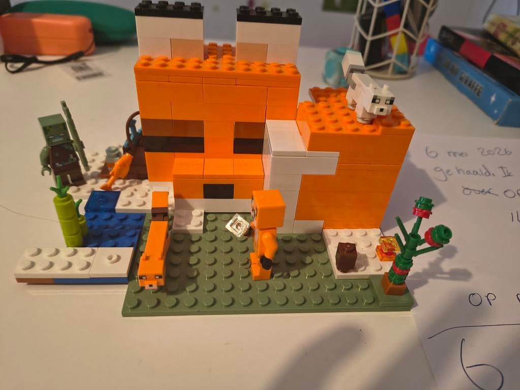 Minecraft lego set. Vossenhut, Ophalen of Verzenden